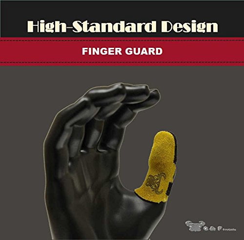 G & F 8126S Cowhide Leather Thumb Finger Pads Guard - Thumb Protection, 1" Height, Small, 1 Pack
