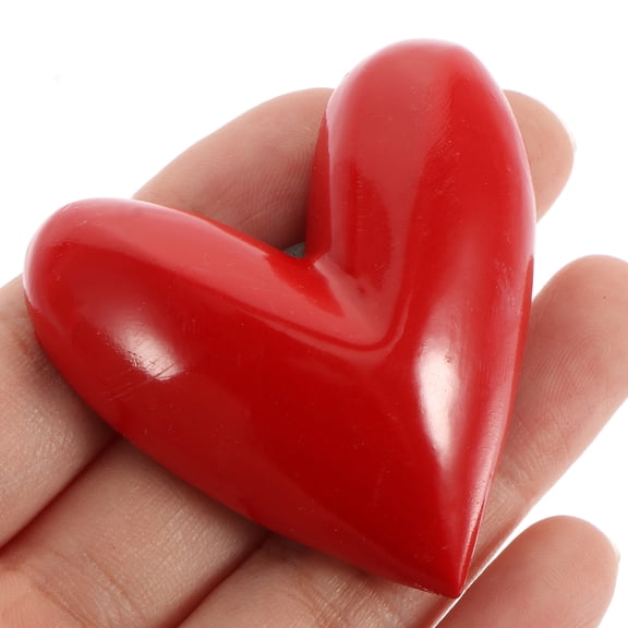 EXHUMKY 6Pcs Cute Love Heart Refrigerator Magnet Valentine's Day Decorations for Fridge and Home