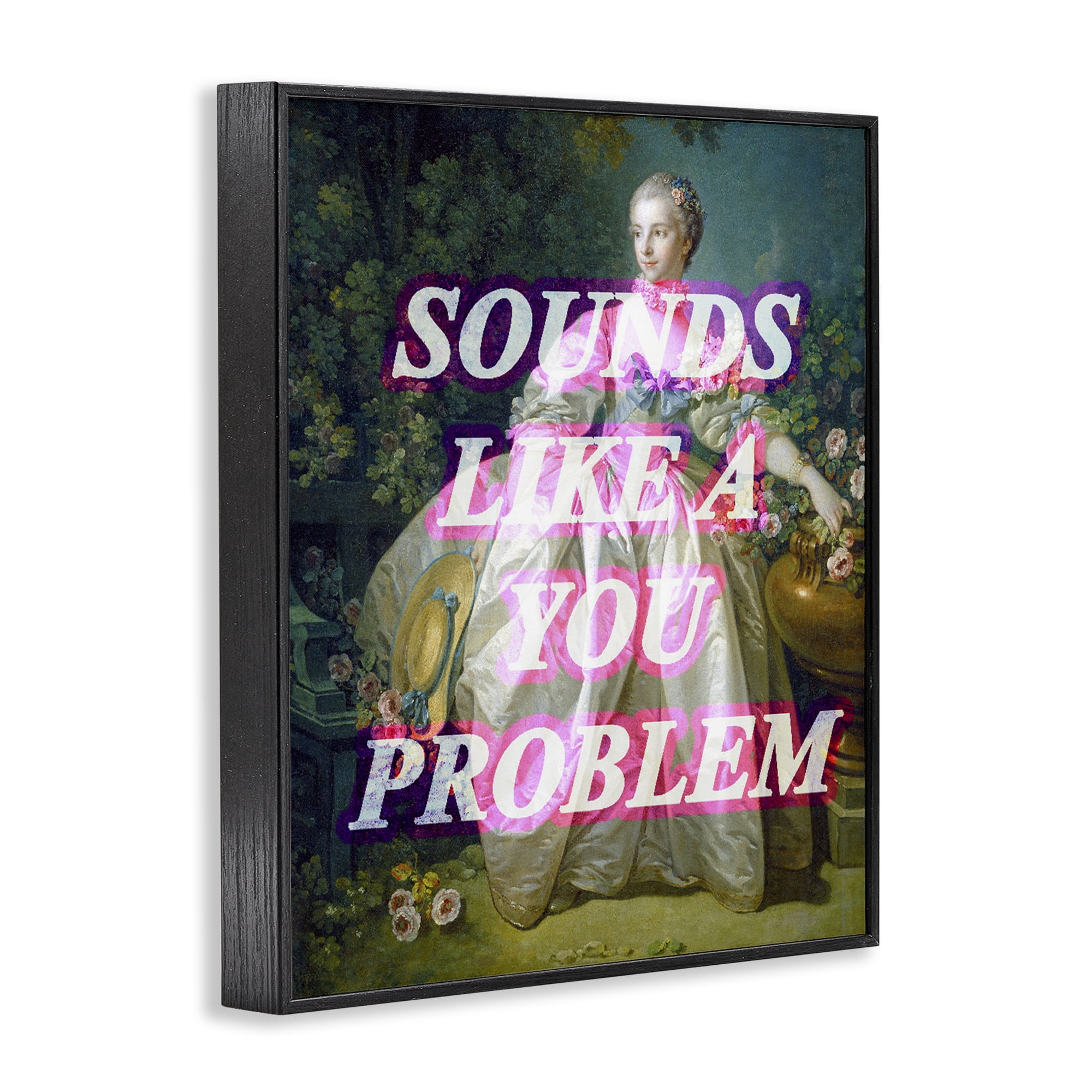 Sounds Like A You Problem Black Framed Giclee Art, design by Lil' Rue