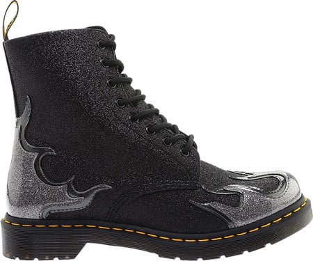 dr martens pascal flame glitter