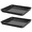 Black, variant on 12.7" x 10.6" Nonstick Cookie Sheet, 2-Piece Baking Pan Set, Black