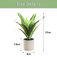 thumbnail image 2 of 2 piezas de simulación de hojas falsas, planta verde en maceta, decoración creativa para interiores, decoración de plantas artificiales, 2 of 5