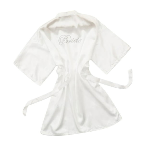 Bride satin robe top