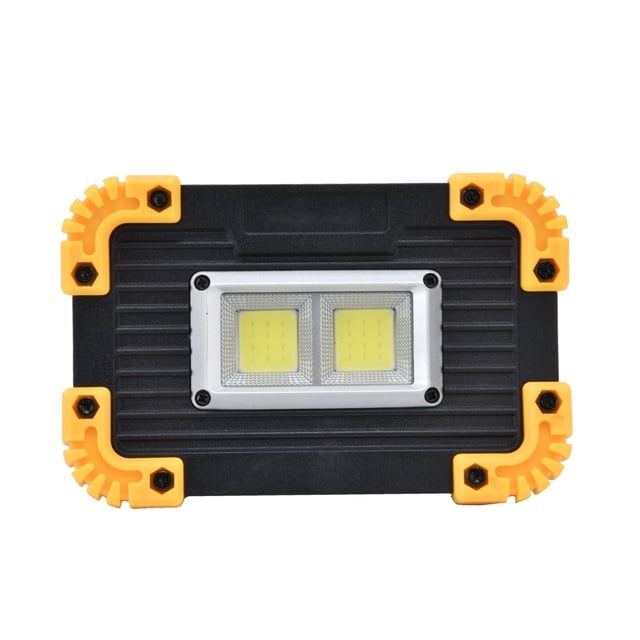 Mini reflector LED COB de emergencia con carga USB, luz de camping cuadrada doble, luz de trabajo para tienda de campaña al aire libre