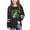 Black, variant on Girls St. Patrick's Day Dinosaur Shirt Long Sleeve T-Rex Shamrock Tee Happy St. Pat-Rex Day Green,Size 7 T