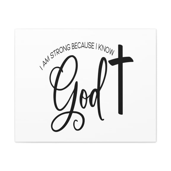 Scripture Walls I Know God Joshua 1:9 Christian Wall Art Print Ready to Hang Unframed