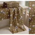 thumbnail image 6 of Soimoi Cotton Voile Fabric Leaves & Periwinkle Floral Print Fabric by Yard 42 Inch Wide, 6 of 7