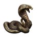 thumbnail image 1 of 1Pc Brass Snake Statue Creative Snack Figurine Cobra Sculpture Desktop Adornment (Snake without tooth), 1 of 4