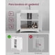 thumbnail image 5 of VASAGLE Armario de Baño, Mueble Baño Ahorra Espacio, Compartimento Papel Higiénico y Escobilla de Baño, Puertas Correderas, Estantes Ajustables, Lado Inodoro, 20 x 60 x 80 cm, Blanco Nube, 5 of 5