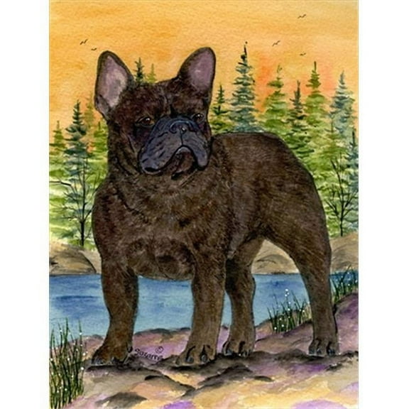 28 x 40 in. French Bulldog House Size Canvas Flag