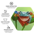 thumbnail image 3 of Kdxio Flying Frog On Branch Funny Coasters,4 Pcs Leather Coasters,Housewarming Gifts,Protect Furniture from Water Marks Scratch and Damage, 3 of 6