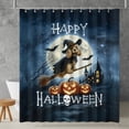 thumbnail image 2 of Happy Halloween Cocker Spaniel Witch Pumpkins Bats Shower Curtain Cockers Dog Lover Gifts Waterproof Bathroom Bathtub Curtain - 13012, 2 of 5