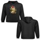thumbnail image 2 of Sudadera con capucha literaria de estilo retro con corte relajado y bolsillo canguro ajustado; versátil para desplazamientos en primavera y otoño.(M), 2 of 5