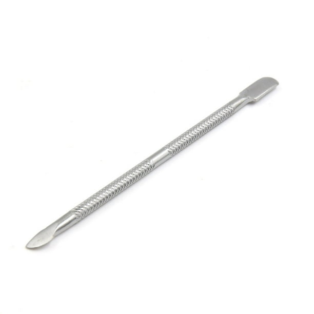 Metal Dead Hard Skin Cuticle Pusher Remover File Nail Cleaner Manicure Tools
