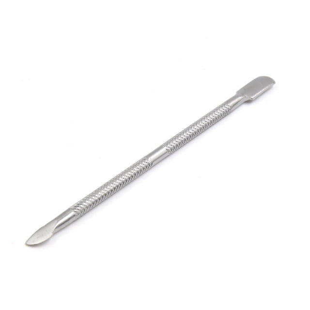 Unique Bargains Metal Dead Hard Skin Cuticle Pusher Remover File Nail Cleaner Manicure Tools