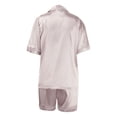 thumbnail image 4 of Xmyrz Pajama Sets For Women 2 Piece Shorts Set Satin Nightwear Plus Size Home Wear Comfortable Loose Pj'S Sleepwear Outfit, 4 of 4