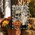thumbnail image 6 of FEOLGEHLY Halloween Decorations Outdoor Indoor, Halloween Garden Flag Pumpkin Witch Spooky Yard Flag Fall Outdoor Decor For Porch Patio Garden Halloween Decorations Clearance (C), 6 of 7