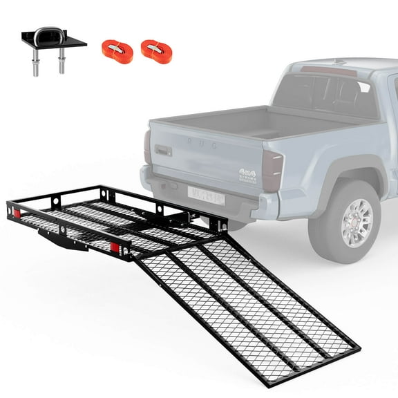 Costway 500lbs Strong Wheelchair Hitch Carrier Mobility Electric Scooter Loading Ramp