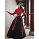 thumbnail image 5 of Traje de artes marciales con cuello cruzado y bordado de grulla Hanfu para pareja CP, traje de espadachín de estilo antiguo para hombres y mujeres, límite de 40 +, 5 of 5