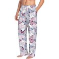 thumbnail image 2 of Daiia Butterflies in Pastel Men's Sleep Pant with Pockets and Drawstring,Pajama Pants-Medium, 2 of 9