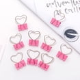 thumbnail image 2 of Clip Rosa Corazón Hueco Clips De Carpeta De Metal Notas Clip De Papel De Carta Suministros De Oficina Abrazaderas De Papel Clips Para Carpetas Clips Para Papeleo Hogar Escuela, 2 of 4