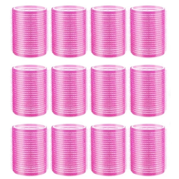 Bexikou 12 Pack Self Grip Hair Rollers, Large Hair Curlers for Long Hair, Hair Rollers Hair Styling Tools, Hair Accessories for Women & Girls, Random Color