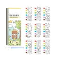 thumbnail image 2 of Hovmgk Watercolor Coloring Book for Kids, Mess-Free Reusable Painting Set, Portable Art Notebook, Ideal Gift for Toddlers, Promotes Creativity & Fine Motor Skills, Travel-Friendly Activity for Kids, 2 of 8