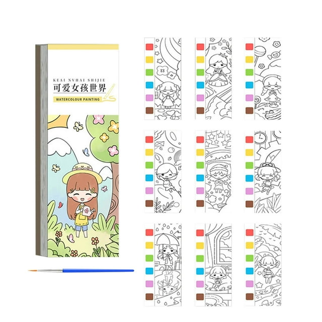 Libro para Colorear de Agua Libro para Colorear de Niños Libro para Colorear de Acuarela Notas Libro para Colorear de Graffiti Libro para Colorear Propio de Niños Libro para Colorear de Acuarela