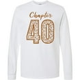thumbnail image 3 of Inktastic Chapter 40 Fortieth Birthday Leopard Print Long Sleeve T-Shirt, 3 of 5