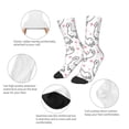 thumbnail image 3 of Rocae Alpacas and Hearts for Girls Boys Crew Socks,Children's Socks, Kids Socks, Toddler Socks: Daily Wear with Kids School Uniform, 3 of 5