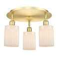 thumbnail image 5 of 516-3C-AC-G342 Innovations Lighting Hadley - 3 Light Flush Mount In Art Deco Style-9.5 Inches Tall and 16.25 Inches Wide-Antique Copper Finish-Clear, 5 of 7