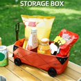 thumbnail image 2 of Caja de almacenamiento multifuncional Oso de Fresa para acampar al aire libre Plegable Negro, 2 of 4