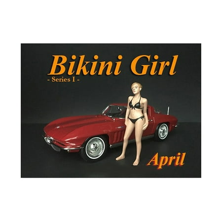 April Bikini Calendar Girl Figure for 1/18 Scale Models by American