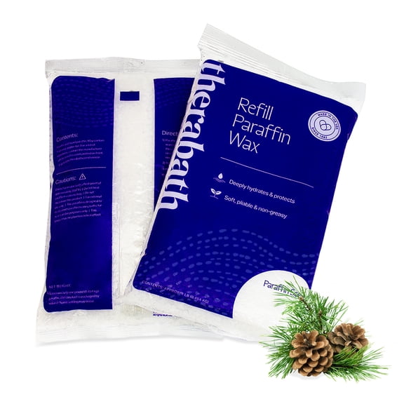 Therabath Paraffin Wax Refill - Thermotherapy - Use to Relieve Arthritis Discomfort, Stiff Muscles, & Dry Skin - For Hands, Feet, Body - Deeply Hydrates & Protects - Made in USA, 6 lb. Balsam & Pine