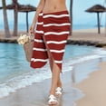 thumbnail image 6 of Staron Women's Beach Cover Up Sarong Wrap Dress Sheer Draped Adjustable Strap High Slit Casual Vacation Resort Wear, Red L, 6 of 7