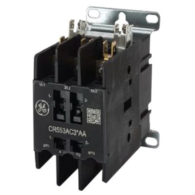 3 Pole Type - GE Industrial CR553AC3AAA 3 Pole Open Type CR553 Series Full Voltage Definite Purpose Contactor 30 Amp 115 - 120 Volt AC