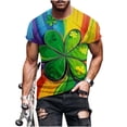 thumbnail image 1 of Mens Camisetas Casual Cuello Redondo Impresión Manga Corta Gimnasio Suéter Deportes Verano Superior, 1 of 8