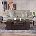 thumbnail image 2 of Furniture of America Parkinson Moderne Table Basse de Rangement en Bois en Espresso, 2 of 7