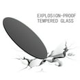 thumbnail image 5 of 30" Round Black Tempered Glass Table Top, 1/4" Thick Glass Sheet with Round Polished Edge, Replacement Tabletop for Coffee Table, Side Table & Patio Table, 5 of 8