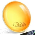 thumbnail image 1 of wonima02 Wake up Light Sunrise Alarm Clock, Sleep Sound Machine Night Light, Smart Alarm Clock with Sunrise Simulation, Sleep Assistant White Noise Sound, Dual Alarm, Gentle Wake up for Heavy Sleeper, 1 of 1