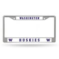 thumbnail image 2 of Washington Huskies Chrome Metal License Plate Frame, 2 of 2