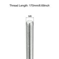 thumbnail image 2 of Unique Bargains Fully Threaded Rod M6 x 170mm 1mm Thread Pitch 304 Stainless Steel Right Hand Threaded Rods Bar Studs 2 Pack, 2 of 4
