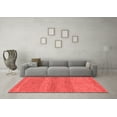 thumbnail image 3 of Ahgly Company Machine Washable Indoor Rectangle Abstract Red Modern Area Rugs, 6' x 9', 3 of 4