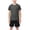 ZA-Dark Gray-mkosplrt kids outfits, variant on 2-14Y Boys Girls Track Set 2 Pieces Cotton Blend Short Sleeve Shirt with Mesh Gym Shorts for Running Camp School