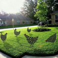 thumbnail image 5 of Conjunto de 5 pollos de metal huecos en forma de gallo para la decoración exterior de césped y jardín Shuxiu Wang 9024719156309, 5 of 5