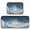 Winter Fairyland Scene, variant on 2-Piece Kitchen Rugs Set Non-Slip Mats Carpet Floor for Kitchen, Bathroom (19.7"x27.6" & 19.7"x47.2") Cat by The Window