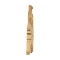 thumbnail image 3 of 6-1/2 in. x 30 in. x 3/4 in. Unfinished Hand Carved North American Solid Cherry Wood Onlay Acanthus Wood Applique, 3 of 5