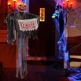 thumbnail image 4 of Decoración de Halloween colgante fantasma inducción emisor de luz trapo oscilante embrujado horror calabaza decoración colgante, 4 of 7