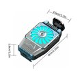 thumbnail image 4 of Ventilador de enfriamiento Enfriador de teléfono móvil Recargable por USB Herramienta de enfriamiento ajustable para teléfono inteligente, Plateado Inevent EL001839-02B, 4 of 7