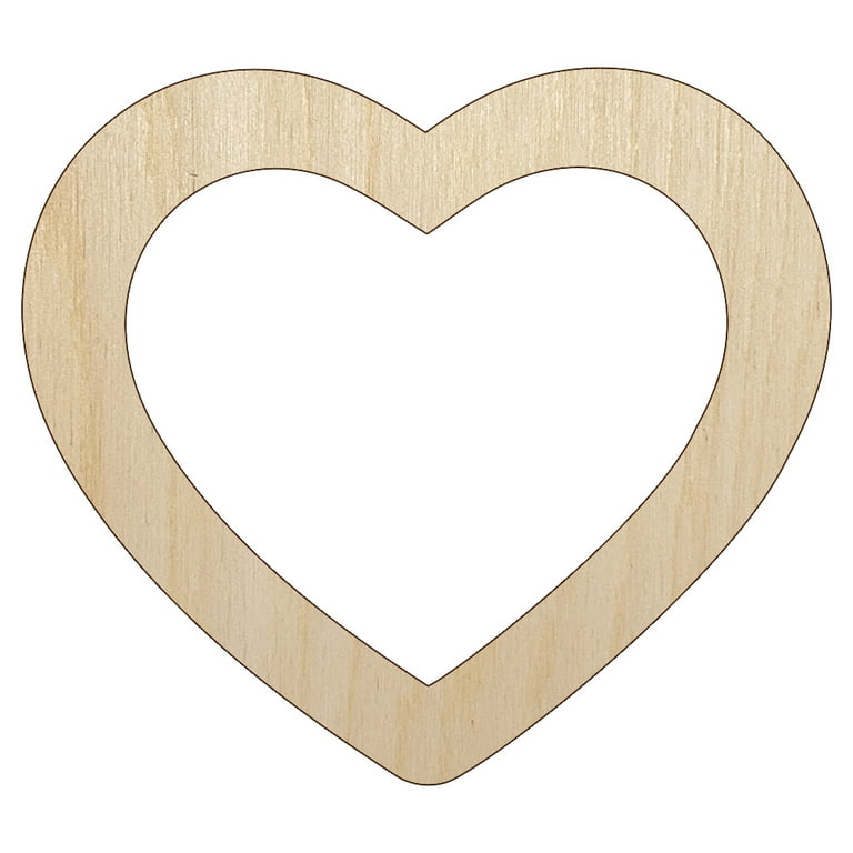 Shop Online Big Valentine Heart Unfinished Wooden Cutout